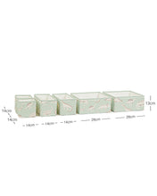 Ocean Home Textile Drawer Organizer, Set Of 6, Dinosaur Pattern