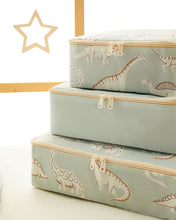 Ocean Home Textile Nursery Travel Packing Organizer, Set Of 6, Dinosaur Pattern