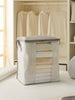 Ocean Home Textile Storage Bag With Clear Window, Grey