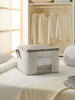 Ocean Home Textile Storage Bag With Clear Window, Medium, Grey