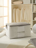 Ocean Home Textile Storage Bag With Clear Window, Large, Grey