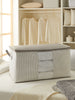 Ocean Home Textile Storage Bag With Clear Window, X Large, Grey