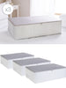Ocean Home Textile Underbed Storage Bag, Pack Of 3, X Large, Grey
