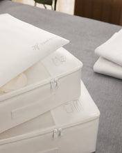 Ocean Home Textile Travel Packing Organizer, Set Of 4, White