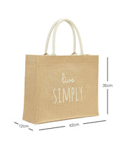 Ocean Home Textile Jute Beach Bag, Shopping Bag