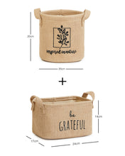 Ocean Home Textile Jute Basket, Set Of 2