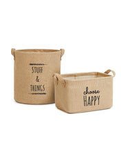 Ocean Home Textile Jute Basket, Set Of 2