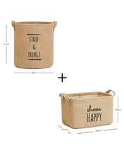 Ocean Home Textile Jute Basket, Set Of 2