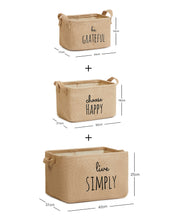 Ocean Home Textile Jute Basket, Set Of 3