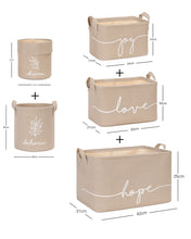 Ocean Home Textile Jute Basket, Set Of 2, Beige