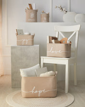 Ocean Home Textile Basket, Medium, Beige