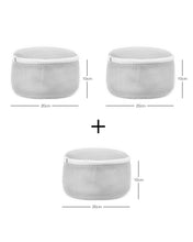 Ocean Home Textile Bra Laundry Bag, Pack Of 3, Grey