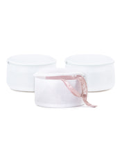 Ocean Home Textile Bra Laundry Bag, Pack Of 3, White