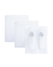 Ocean Home Textile Shoe Laundry Bag, Pack Of 3, White
