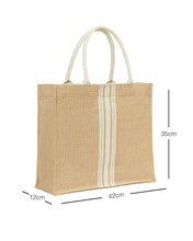 Ocean Home Textile Jute Beach Bag, Shopping Bag