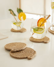 Ocean Home Textile Jute Rope Coaster, Pack Of 4