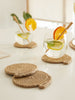 Ocean Home Textile Jute Rope Coaster, Pack Of 4