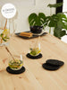 Ocean Home Textile Paper Rope Coaster, Pack Of 4, Black