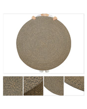 Ocean Home Textile Jute Rug, Black