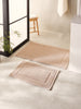 Ocean Home Textile For Indoor Mat Washable, Cotton, Set Of 2, Beige