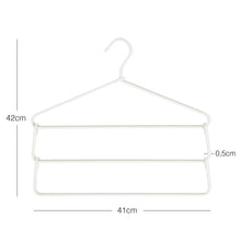 Ocean Home Textile 3-Layer Fabric-Covered Metal Hanger, Set Of 3, Ecru