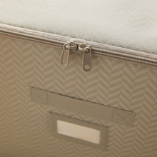 Ocean Home Textile Storage Box, Set Of 3, Herringbone Pattern, Grey