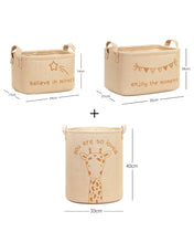 Ocean Home Textile Jute Nursery Basket, Set Of 3