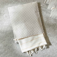 Ocean Home Textile Waterproof PVC Lined Grey Checkered Wet & Dry Bag Set, Set of 5
