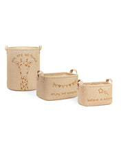 Ocean Home Textile Jute Nursery Basket, Set Of 3