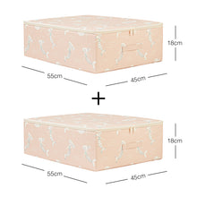 Ocean Home Textile Kids' Room Storage Box, Mermaid Pattern, Set Of 2