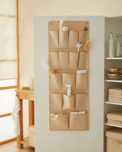 Ocean Home Textile Over Door Hanging Organizer With 16 Pockets, Beige