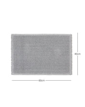 Ocean Home Textile For Indoor Mat Washable, Cotton, Grey