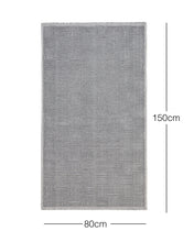 Ocean Home Textile Washable Rug, Cotton, Grey