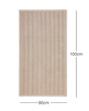 Ocean Home Textile Washable Rug, Cotton, Beige