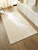 Ocean Home Textile Washable Rug, Cotton, Ecru