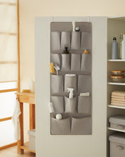 Ocean Home Textile Over Door Hanging Organizer With 16 Pockets, Grey