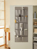 Ocean Home Textile Over Door Hanging Organizer With 16 Pockets, Grey