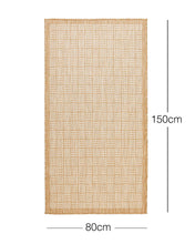Ocean Home Textile Indoor Outdoor Rug, Washable, Beige