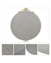 Ocean Home Textile Cotton Wahable Rug, Grey