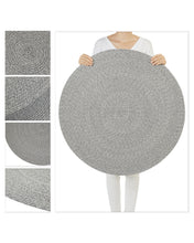 Ocean Home Textile Cotton Wahable Rug, Grey