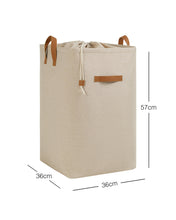 Ocean Home Textile Laundry Basket, Beige