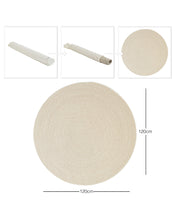 Ocean Home Textile Cotton Wahable Rug, Beige