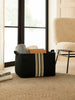 Ocean Home Textile Jute Basket, Large, Black