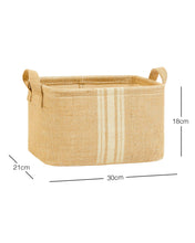 Ocean Home Textile Jute Basket, Medium