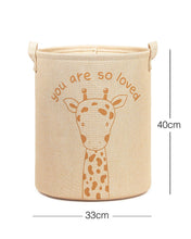 Ocean Home Textile Jute Nursery Basket, Gıraffe Pattern