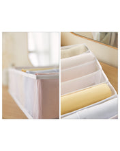 Ocean Home Textile Drawer Organizer, 7 Grids, White
