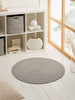 Ocean Home Textile Cotton Wahable Rug, Grey