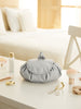 Ocean Home Textile Drawstring Cosmetic & Makeup Bag Organizer, Grey