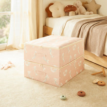 Ocean Home Textile Kids' Room Storage Box, Mermaid Pattern, Set Of 2