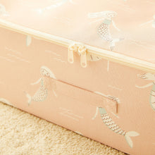 Ocean Home Textile Kids' Room Storage Box, Mermaid Pattern, Set Of 2
